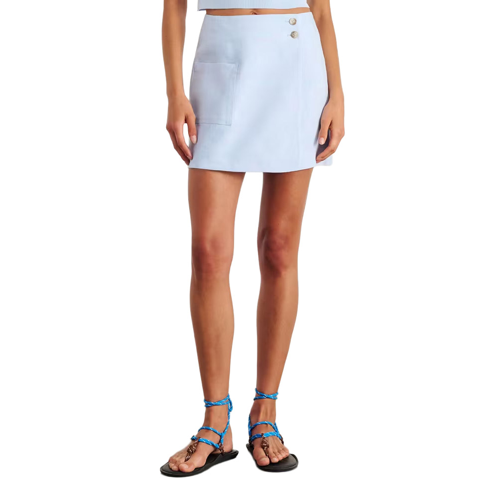 JAG Kayla Linen Asymm Mini Skirt